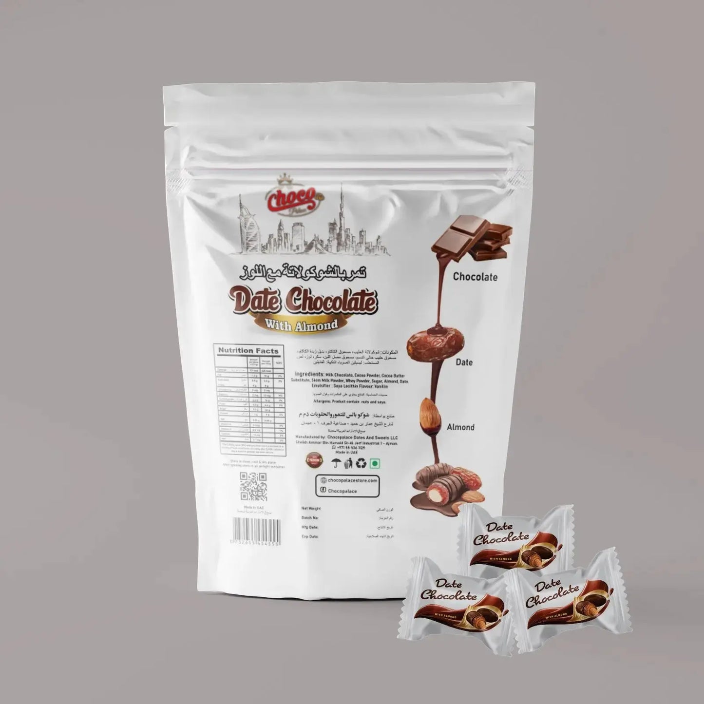Date Chocolate - Dark Chocolate + kitkat flavour + Galaxy flavour Offer 400 gm*3 Choco Palace