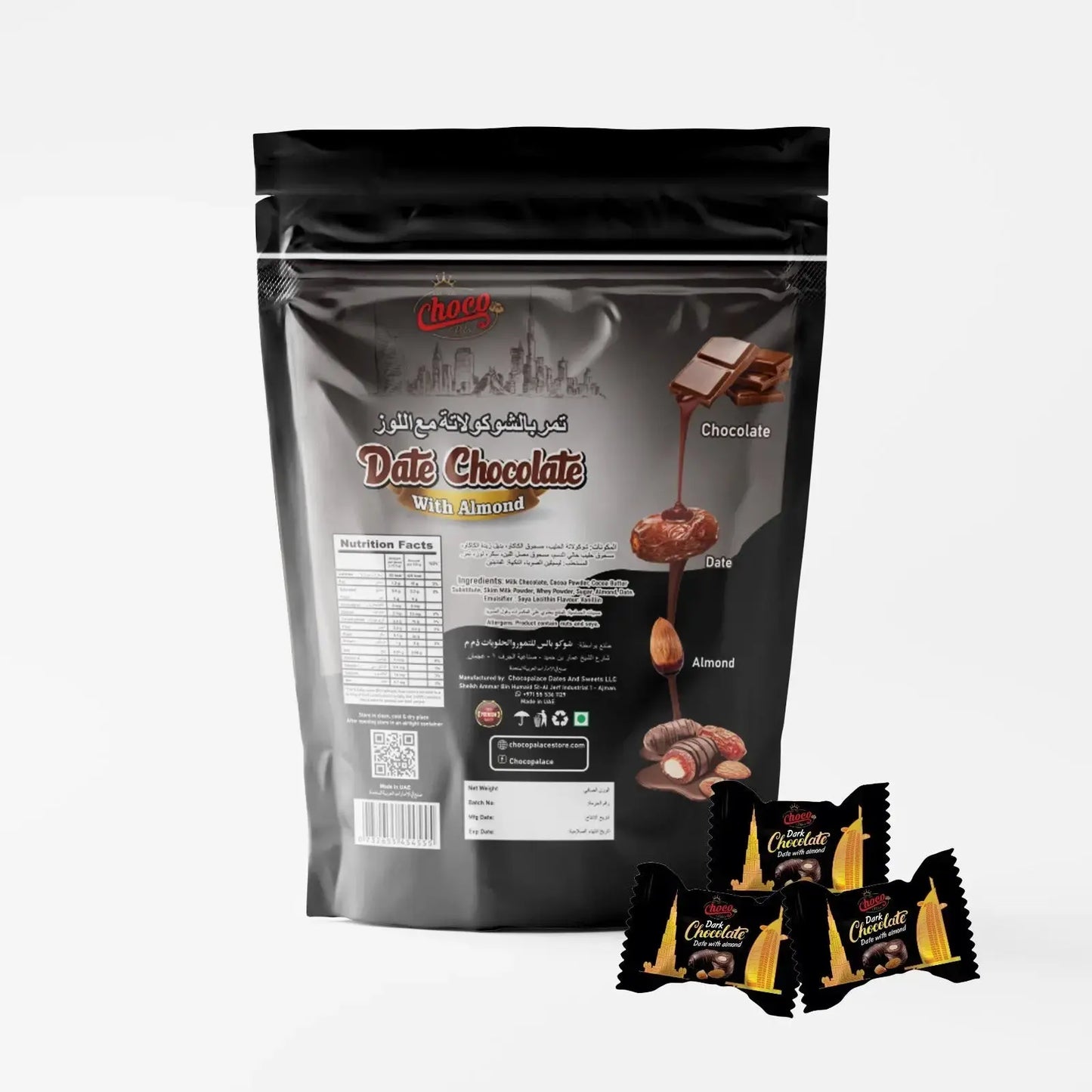 Date Chocolate - Dark Chocolate + kitkat flavour + Galaxy flavour Offer 400 gm*3 Choco Palace