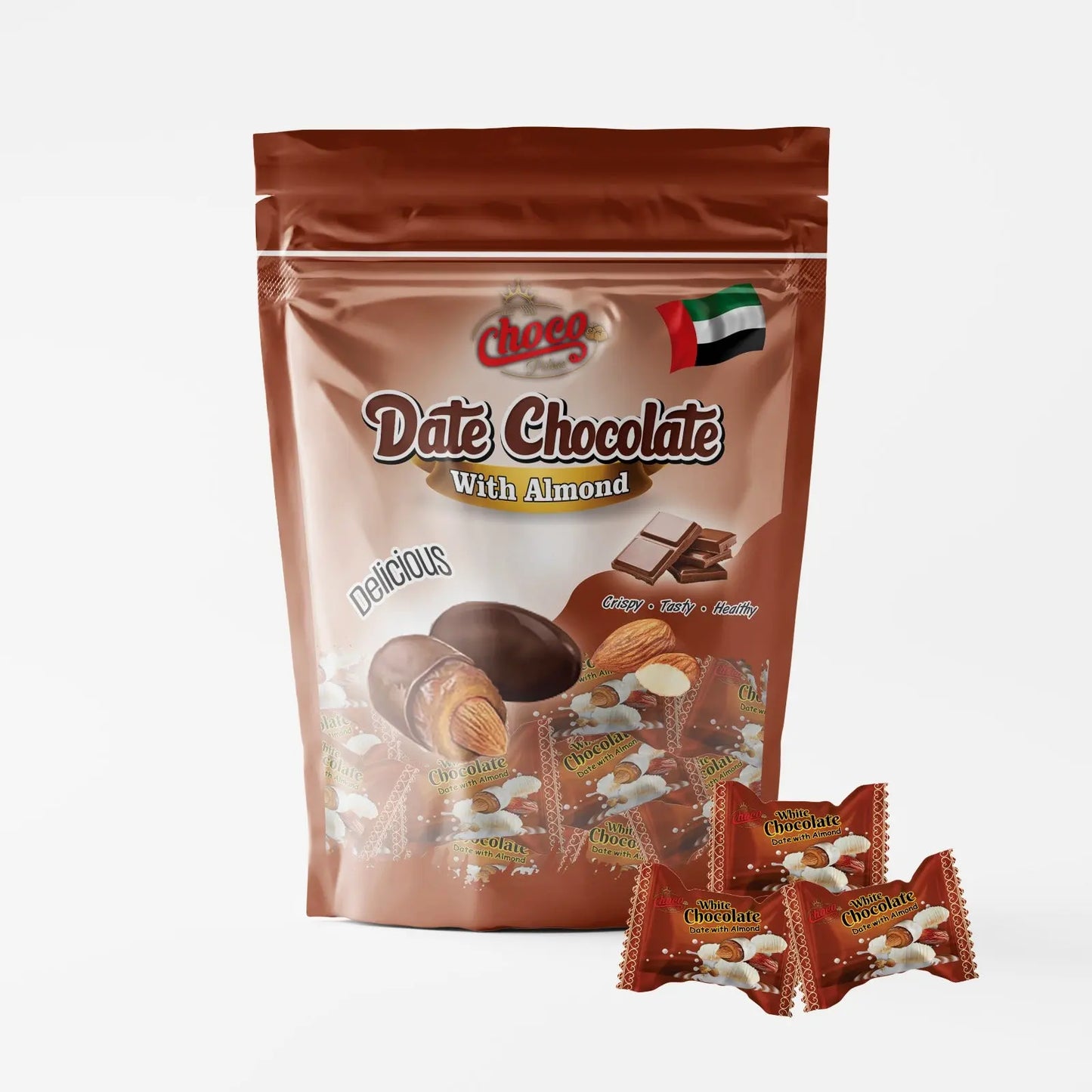 Date Chocolate - Coconut flavour + White Chocolate + Camel Flavour Offer 400 gm*3 Choco Palace