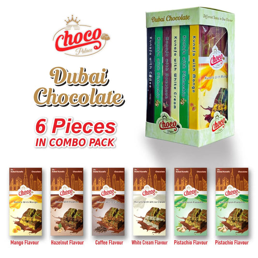 Kunafa Chocolate Combo Pack 6 Pieces 100GM Choco Palace