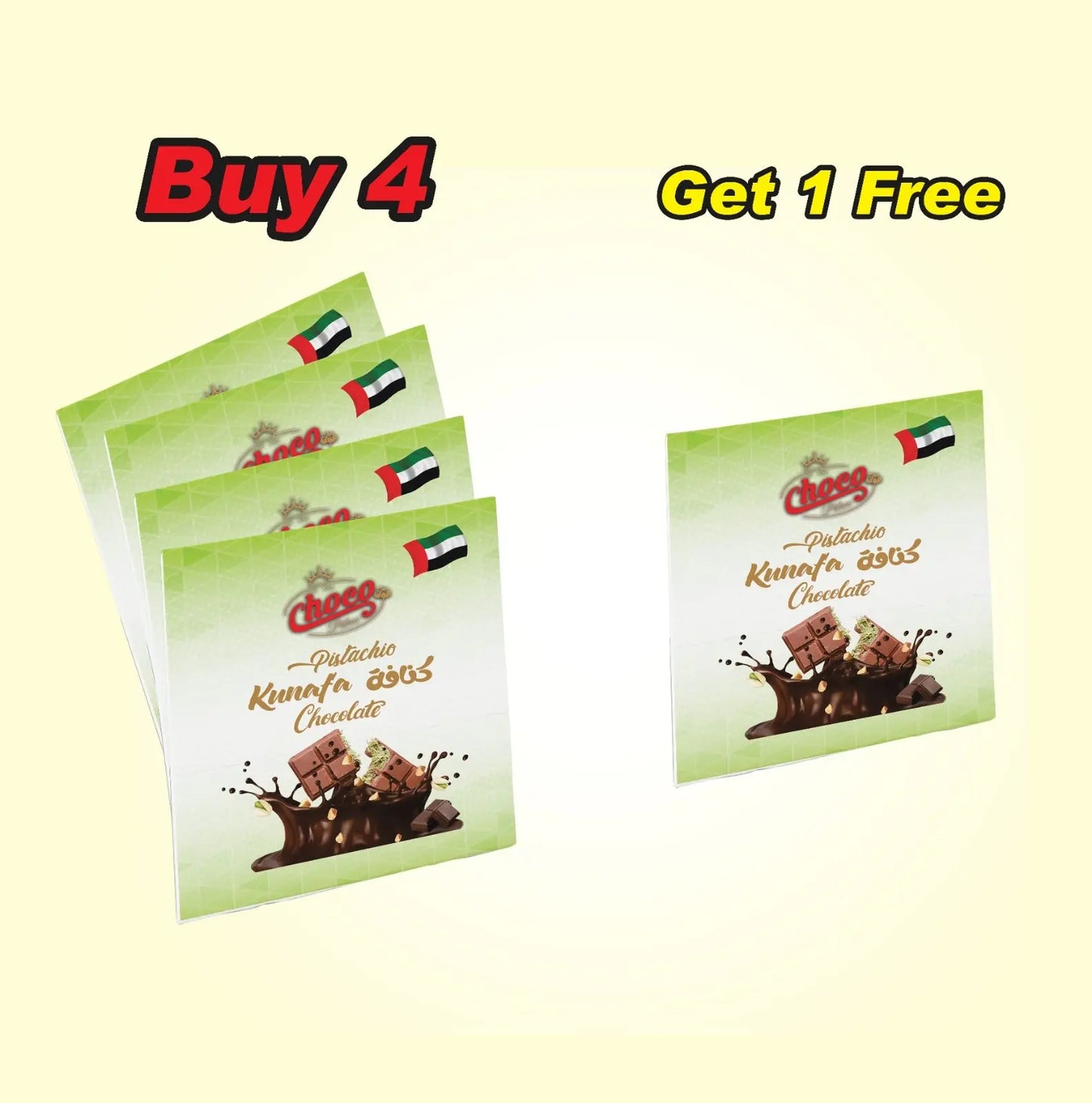 Kunafa Chocolate Pistachio - 50 gm Choco Palace