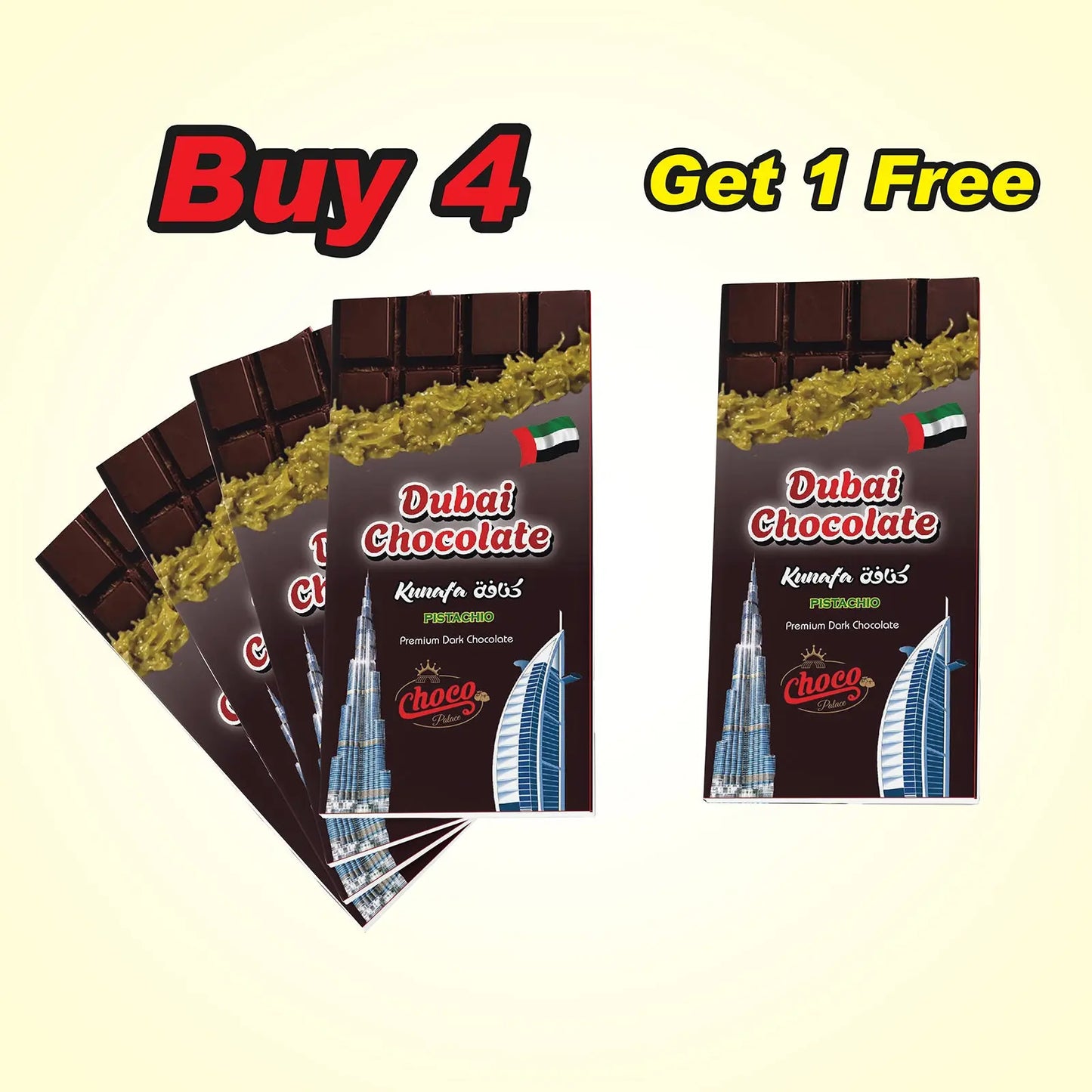 Kunafa Dark chocolate pistachio 200 GM Choco Palace