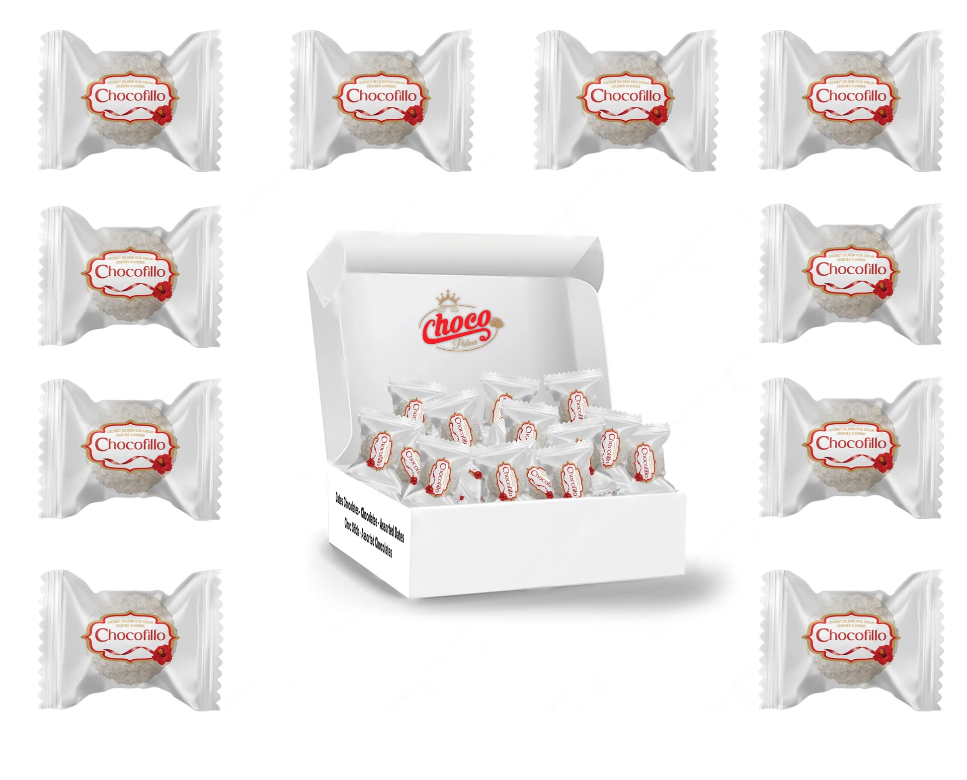 CHOCOFILLO (Raffaello with Belgian Chocolate)- 500 GM / 1 KG Choco Palace