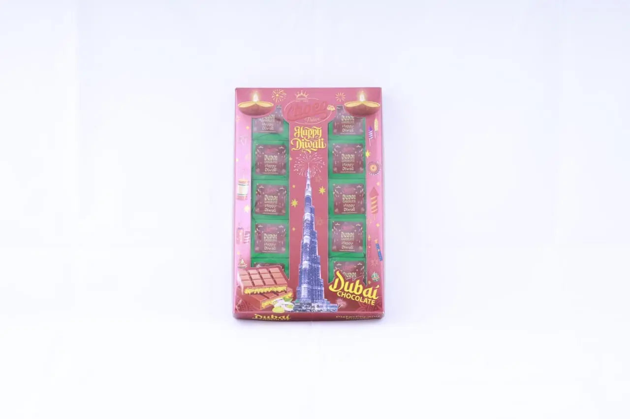 Dubai Kunafa Chocolate Diwali Box 200 GM Choco Palace