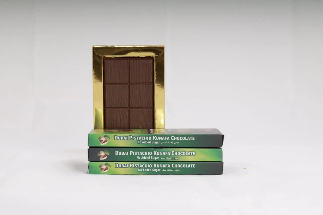 Kunafa Chocolate pistachio Sugar Free 100 gm Choco Palace